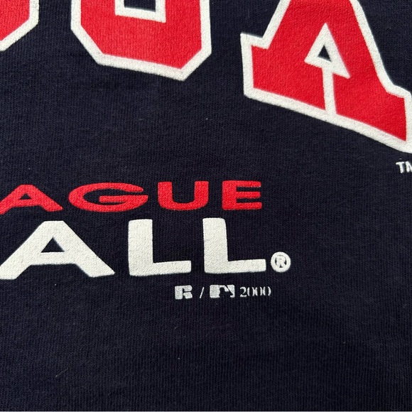 Vintage Boston Red Sox Baseball Tshirt Mens Large Major League Russell Athletic - Picture 3 of 7